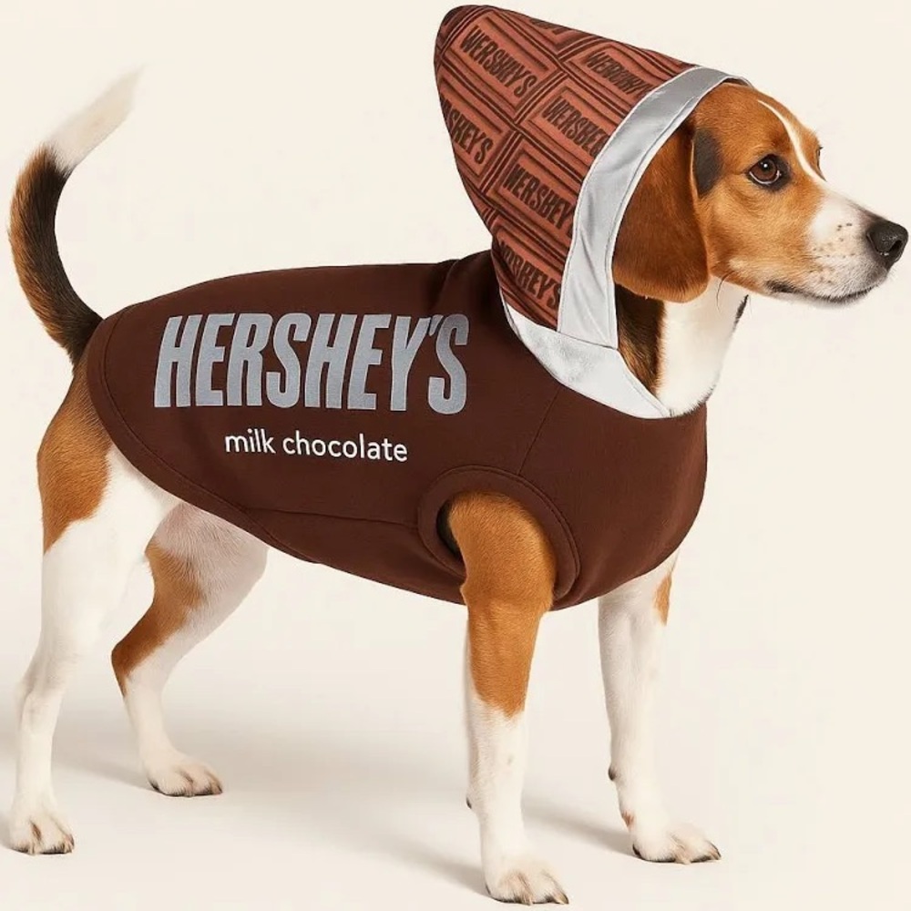 Hershey's Chocolate Brown Dog  Costume - Size Large